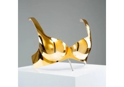 Стійка телескопічна,настільна, для білизни (висота 53-68см.золото)